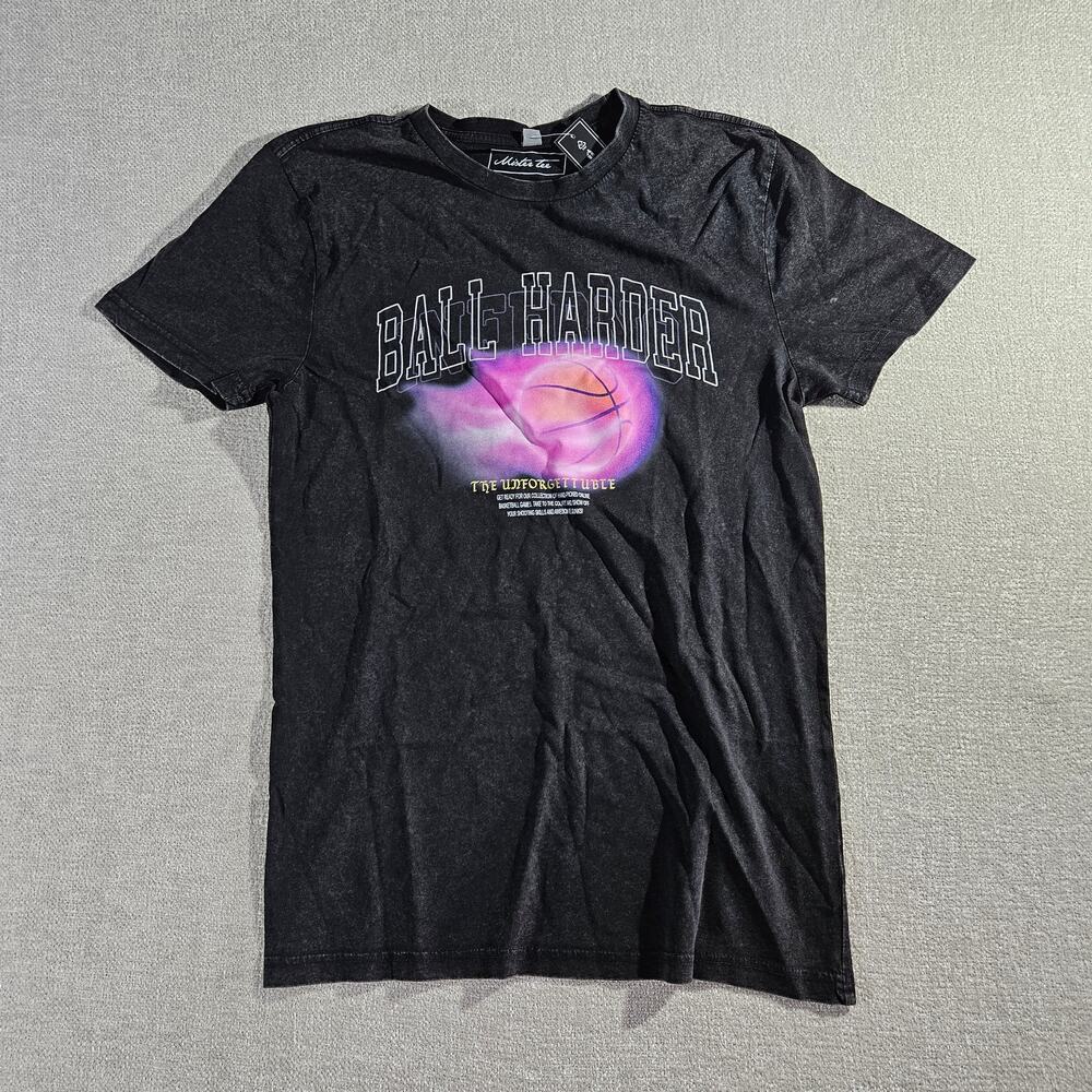 Mister Tee 2 Pack Graphic Shirts Mens S Black NWT Karma Ball Harder Streetwear